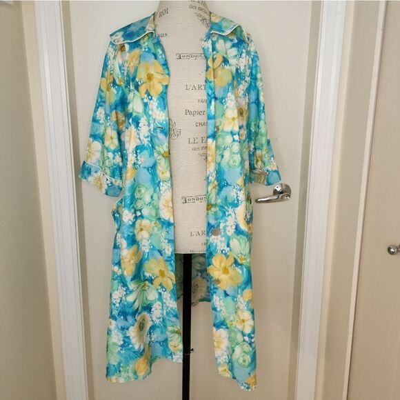 Vintage 50s floral day coat - Picture 1 of 12